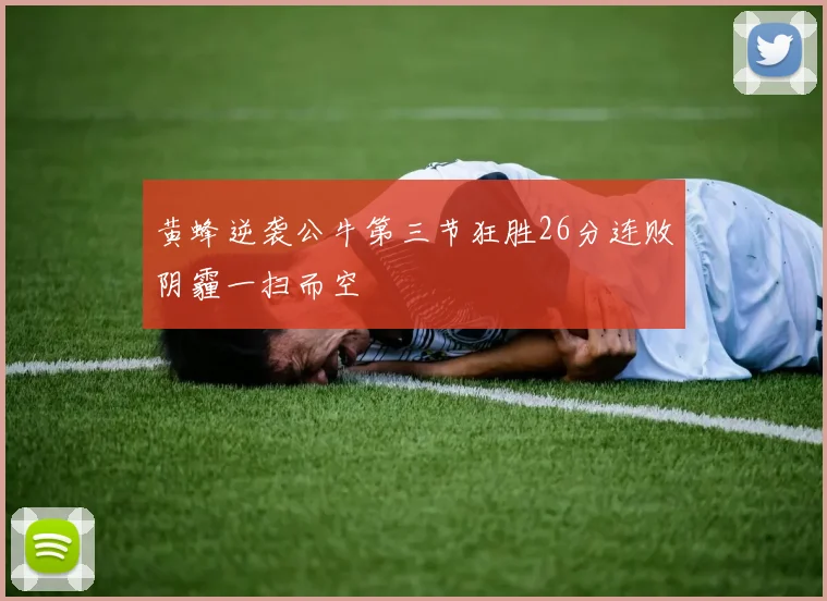 黄蜂逆袭公牛第三节狂胜26分连败阴霾一扫而空